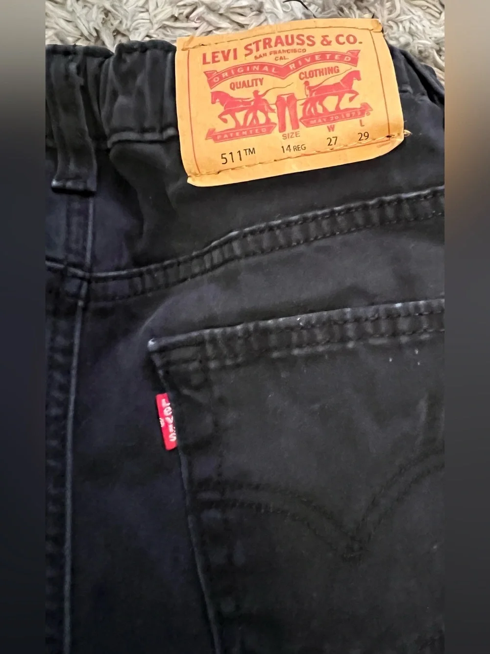 Levi's Women's Black Straight-Leg Jeans
